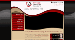 Desktop Screenshot of franklindentistryassociates.com